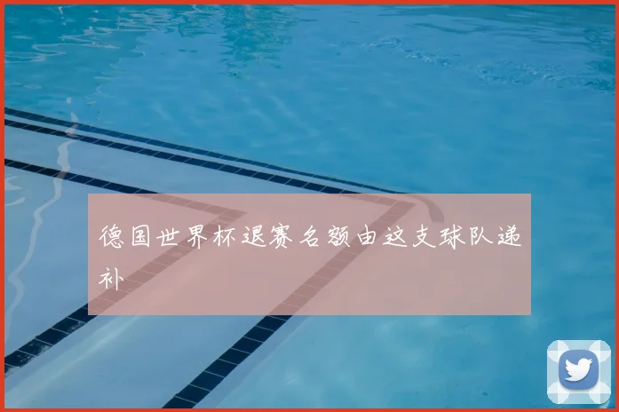 德国世界杯退赛名额由这支球队递补
