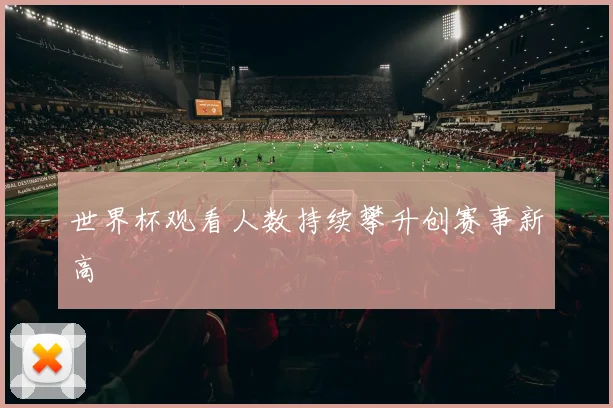 世界杯观看人数持续攀升创赛事新高